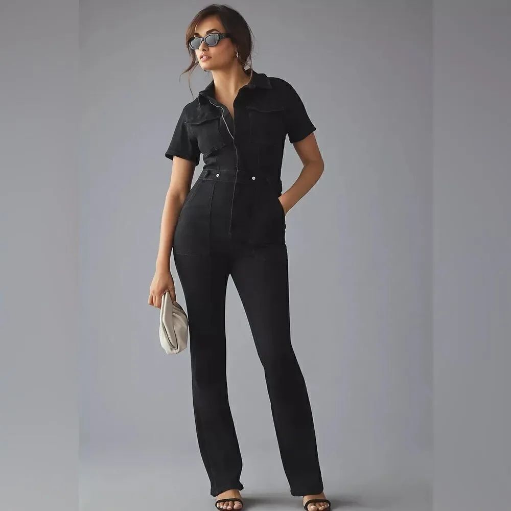 Anthropologie Good American Fit for Success Bootcut Jumpsuit NWT